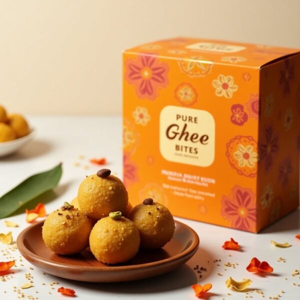 Moong dal laddoo in branded pure ghee bites™ gift box