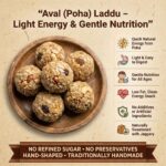 Aval poha laddu for quick energy and light digestion
