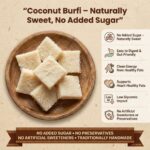 Sugar free coconut burfi for diabetic friendly sweet option
