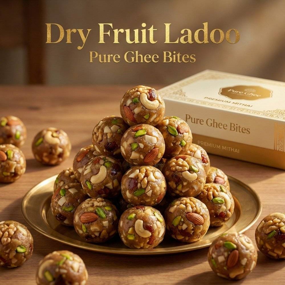 Dry fruit ladoo made with premium nuts and pure desi ghee
