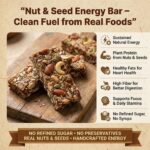 High protein nut seed bar for gym and energy