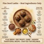 Flax seed laddu ingredients alsi ghee jaggery and nuts