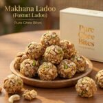 Makhana ladoo made with foxnuts pure ghee and jaggery