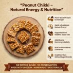 Protein rich peanut chikki for energy and snacking