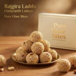 Rajgira laddu made with amaranth pure ghee and jaggery