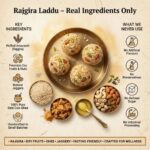 Rajgira laddu ingredients amaranth ghee jaggery and nuts