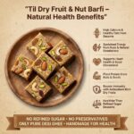 Protein rich til nut barfi for energy and winter nutrition
